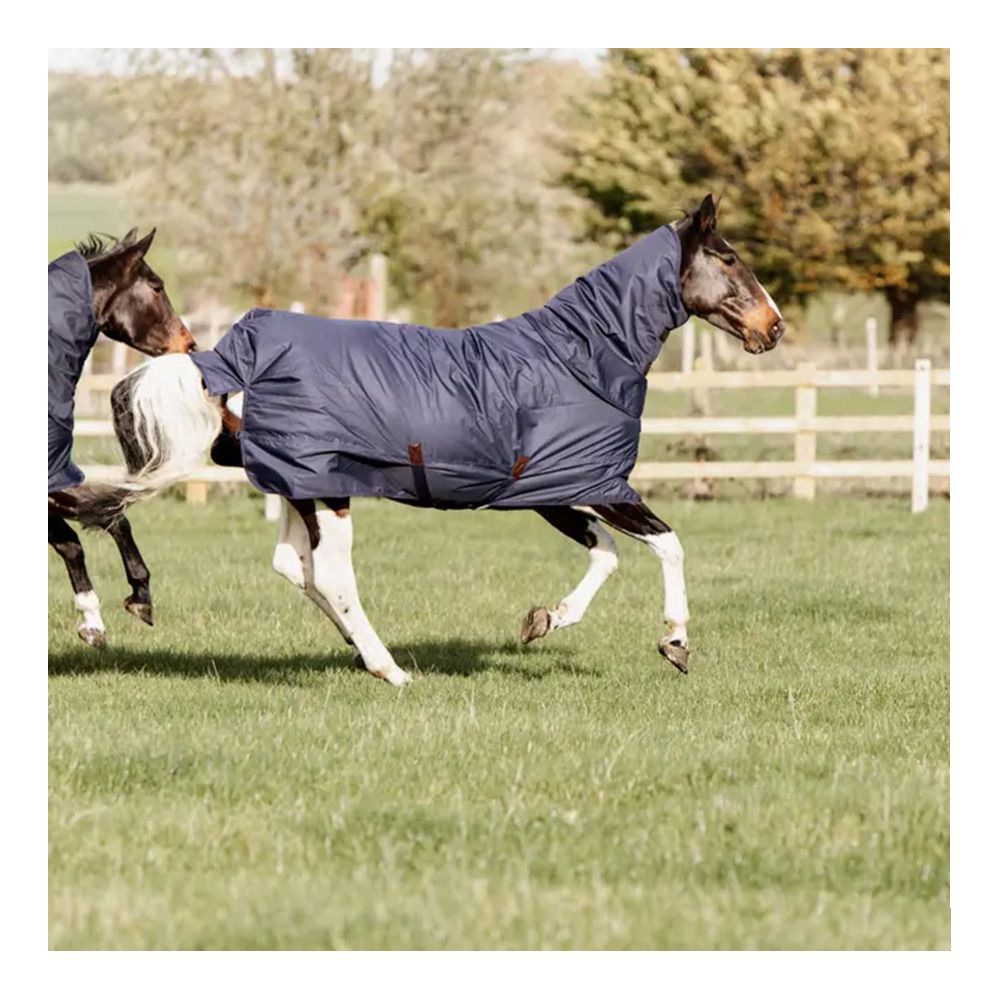 Kentucky ALL WEATHER QUICK DRY 600D 0G - Couverture de paddock + couvre-cou navy