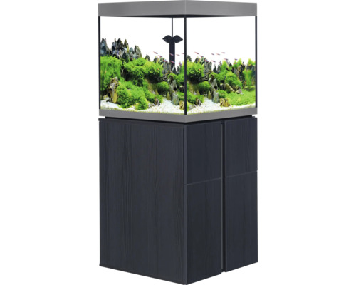 Aquariumcombinatie Fluval Siena 166 met LED-verlichting, verwarming, buitenfilter en kast, 166 l grafiet, 55 x 55 x 128 cm