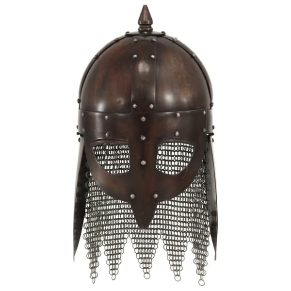 vidaXL Viking krigerhjelm antikk replika LARP kobber stål
