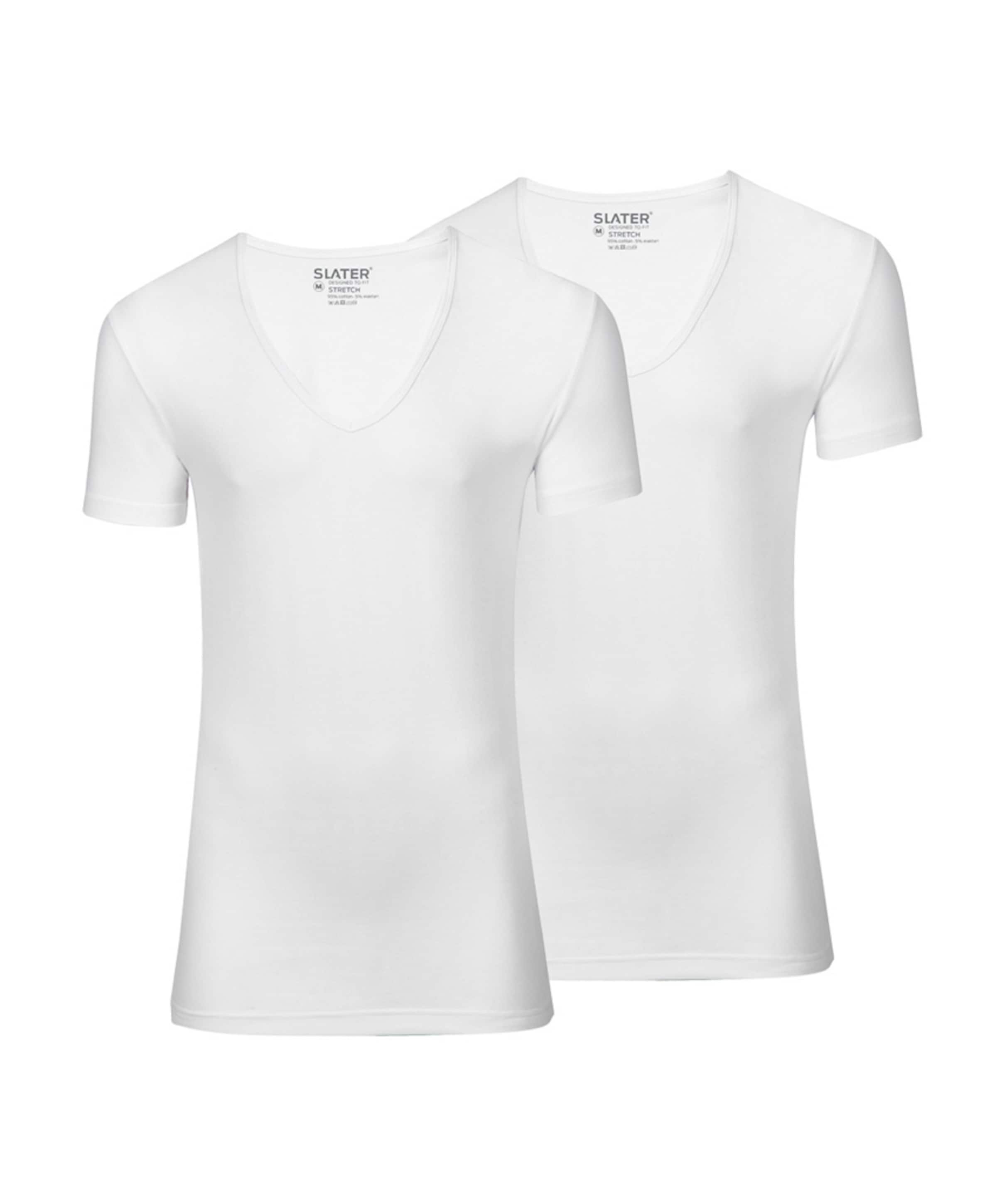 Slater Heren T-shirt wit