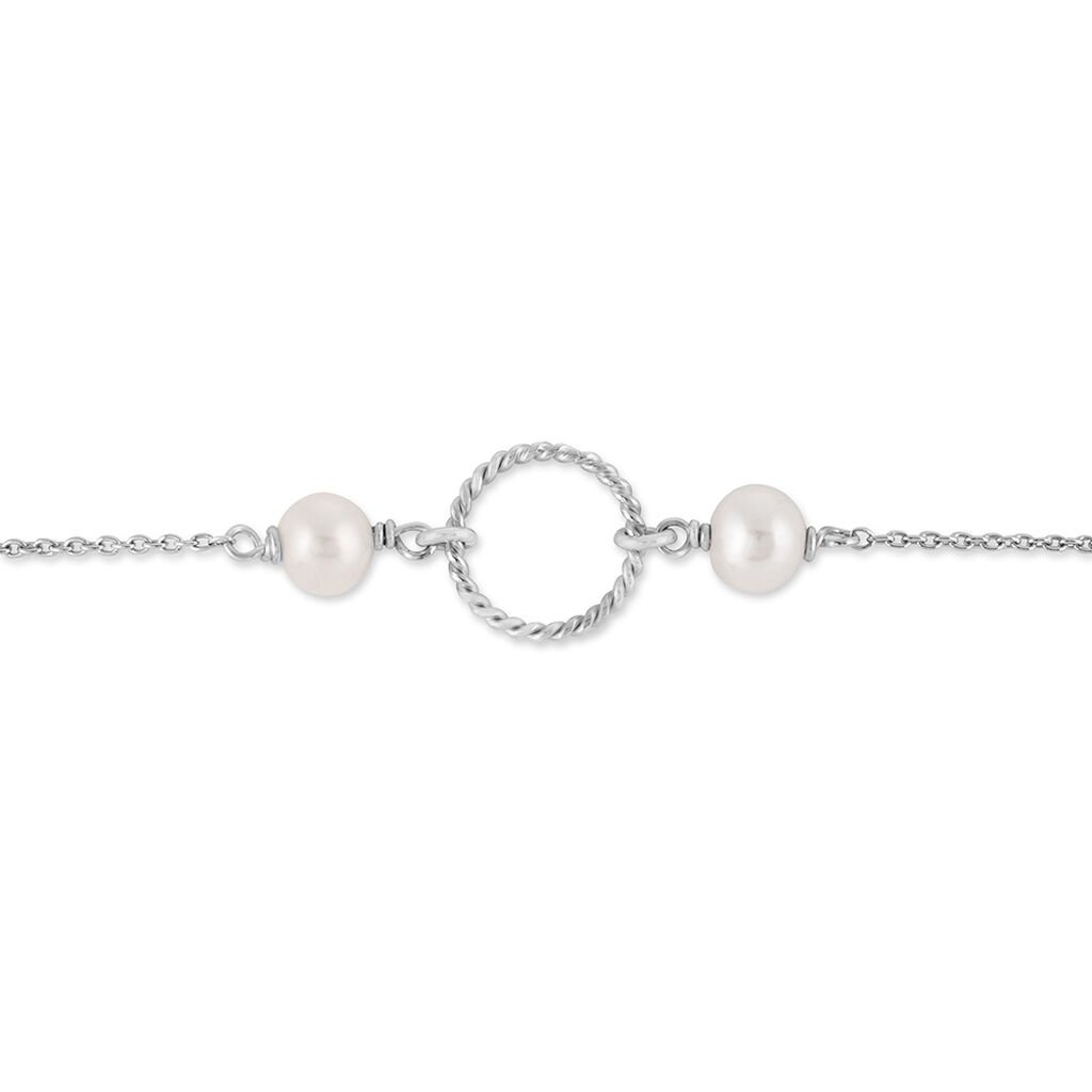 Bracelet Oria Argent Blanc Pierre De Synthese