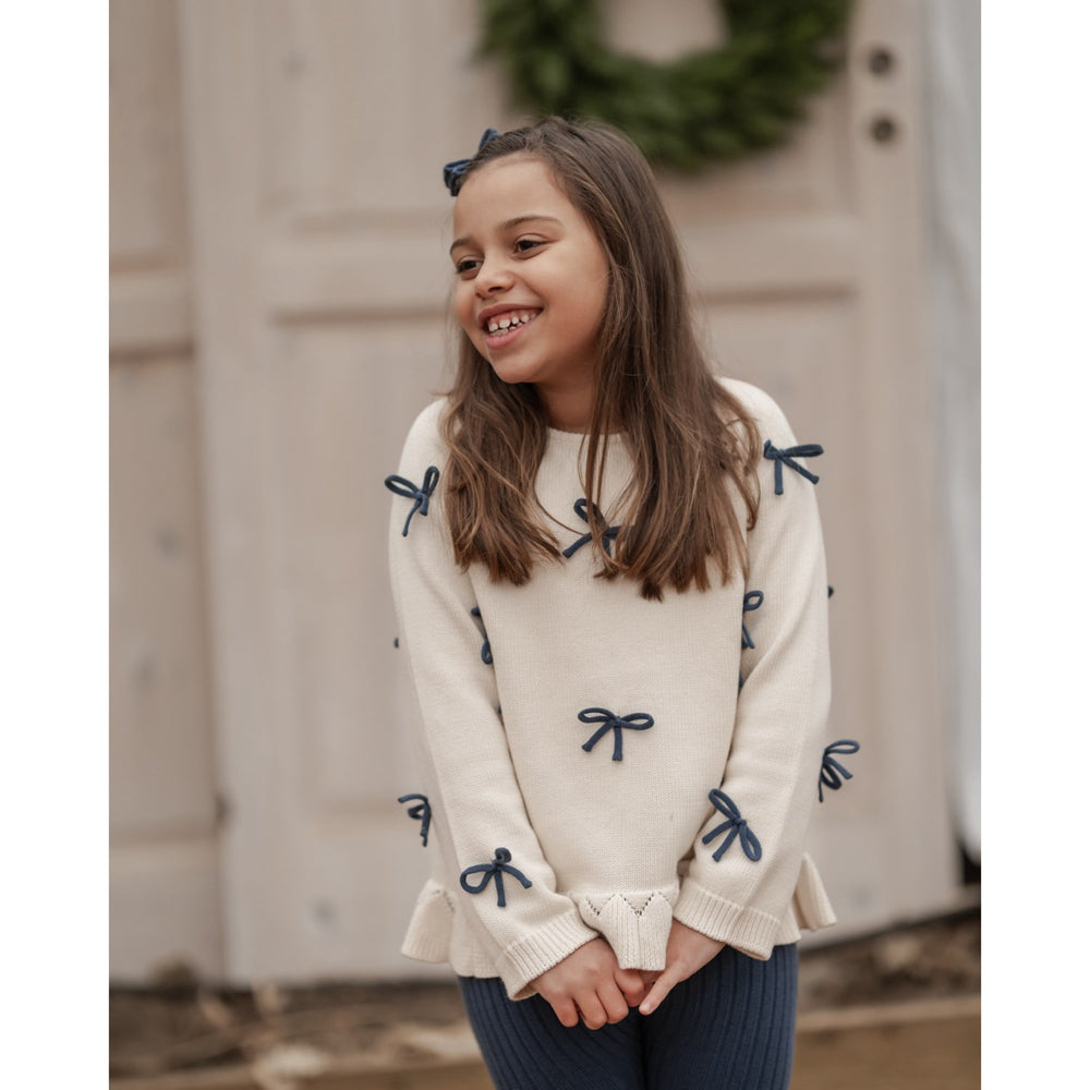 Køb Hanevild Ivory More Bows Sweater