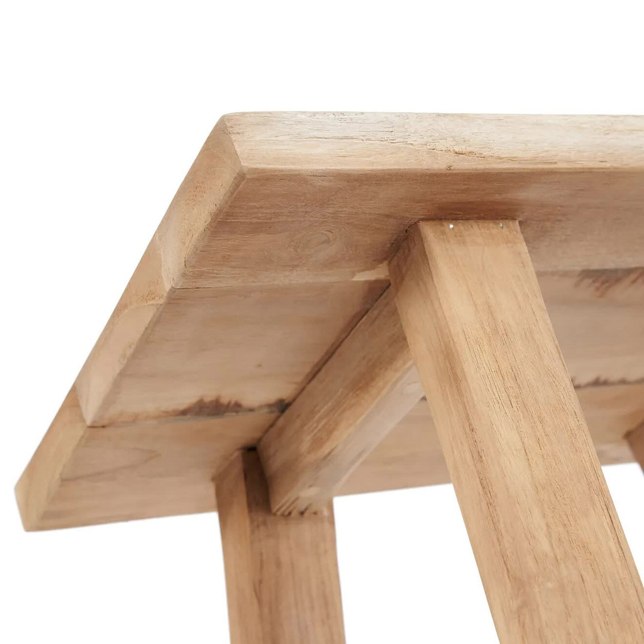 Bazar Bizar Tabouret Oriki naturelle - 45x29x46 cm