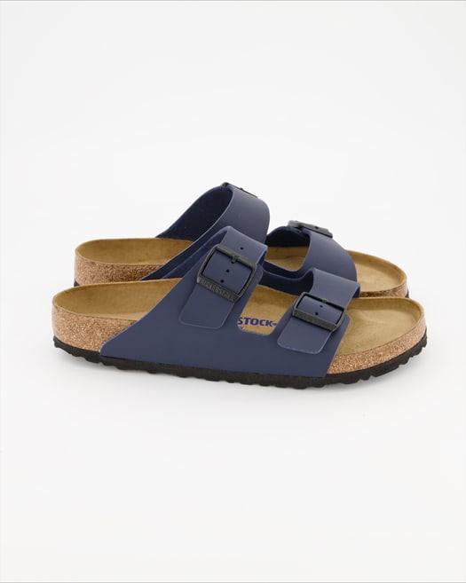 Birkenstock Arizona Weichbettung Pantoletten in Blau