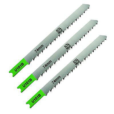 3 lames de scie sauteuse U droite propre Bois moyen