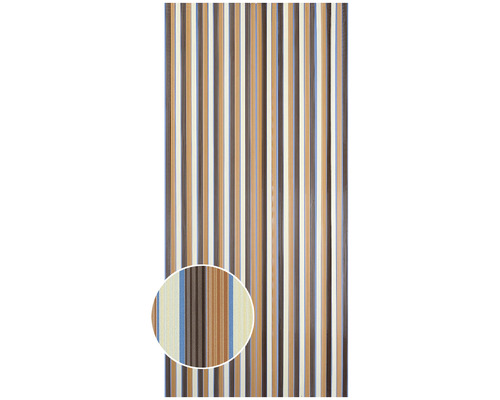 Deurgordijn strepen bruin-beige 90x200 cm