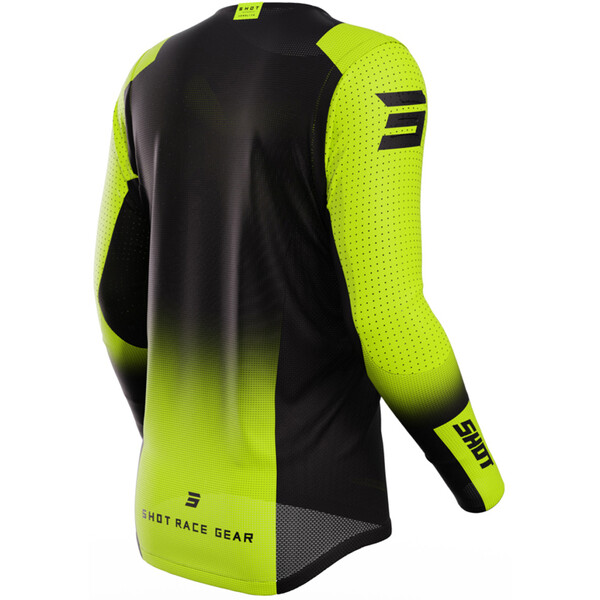 Shot - Maillot Aerolite Ultima Noir / Jaune fluo