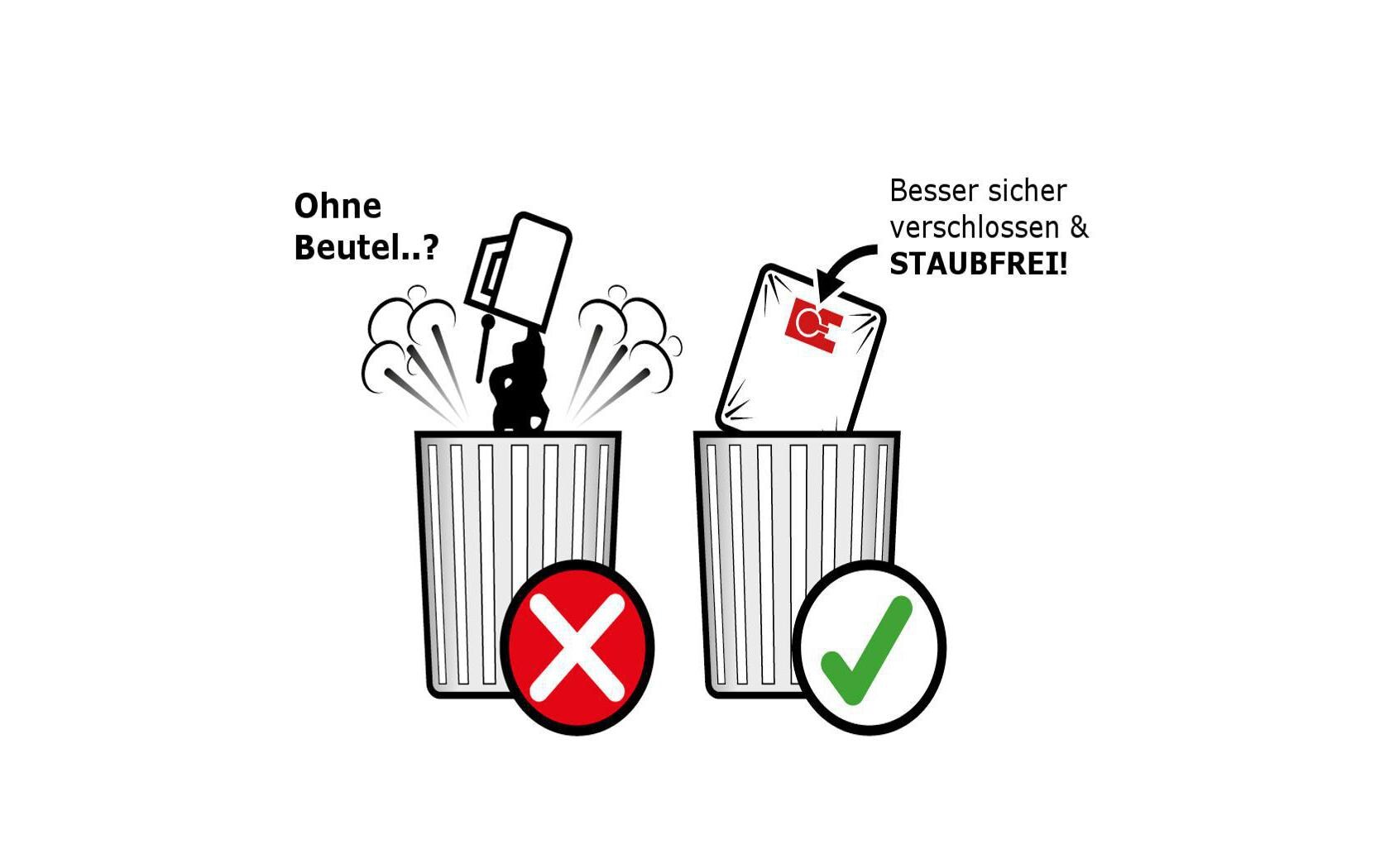 Staubfilterbeutel HEPA 9 L 5 StückMehrlagigier Vliesfilterbeutel mit zusätzlicher HEPA-Microfilterschicht
