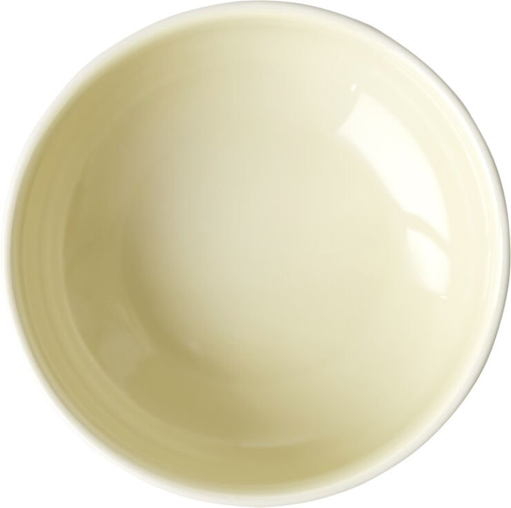 Studio About BOWL, MEDIUM, 2 PCS, CLAY IVORY, GLAZE LIGHT YELLOW, 12565IY 193