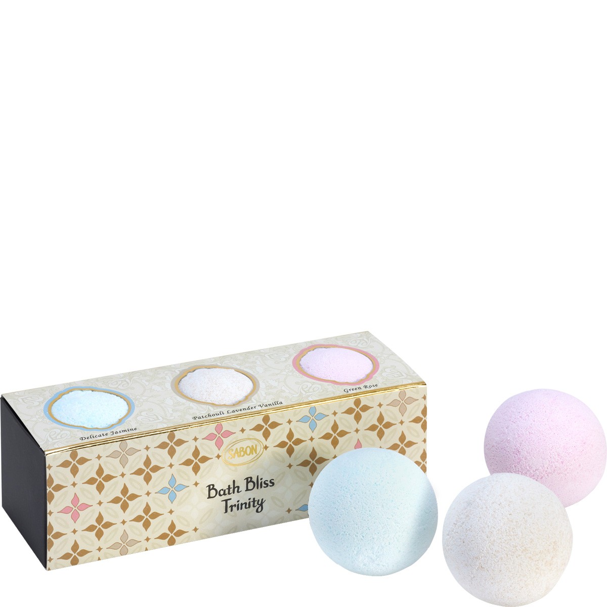 Kit boules de bain vegan - Rose , Jasmin & patchouli - 3 unités