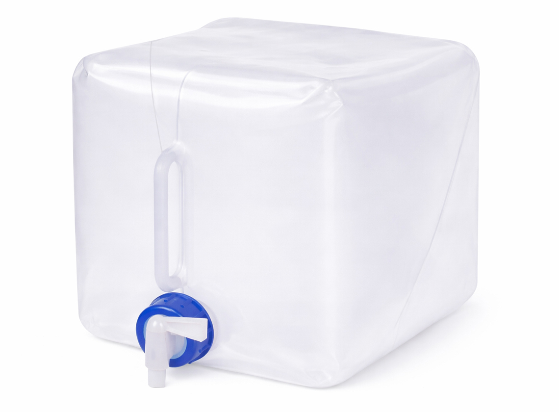 Vouwbare 10 liter watertank - transparent