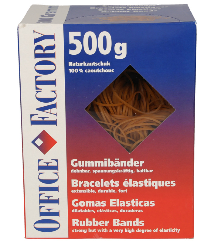 Office Factory Gummibänder, 60 x 1.3 mm, 500 g