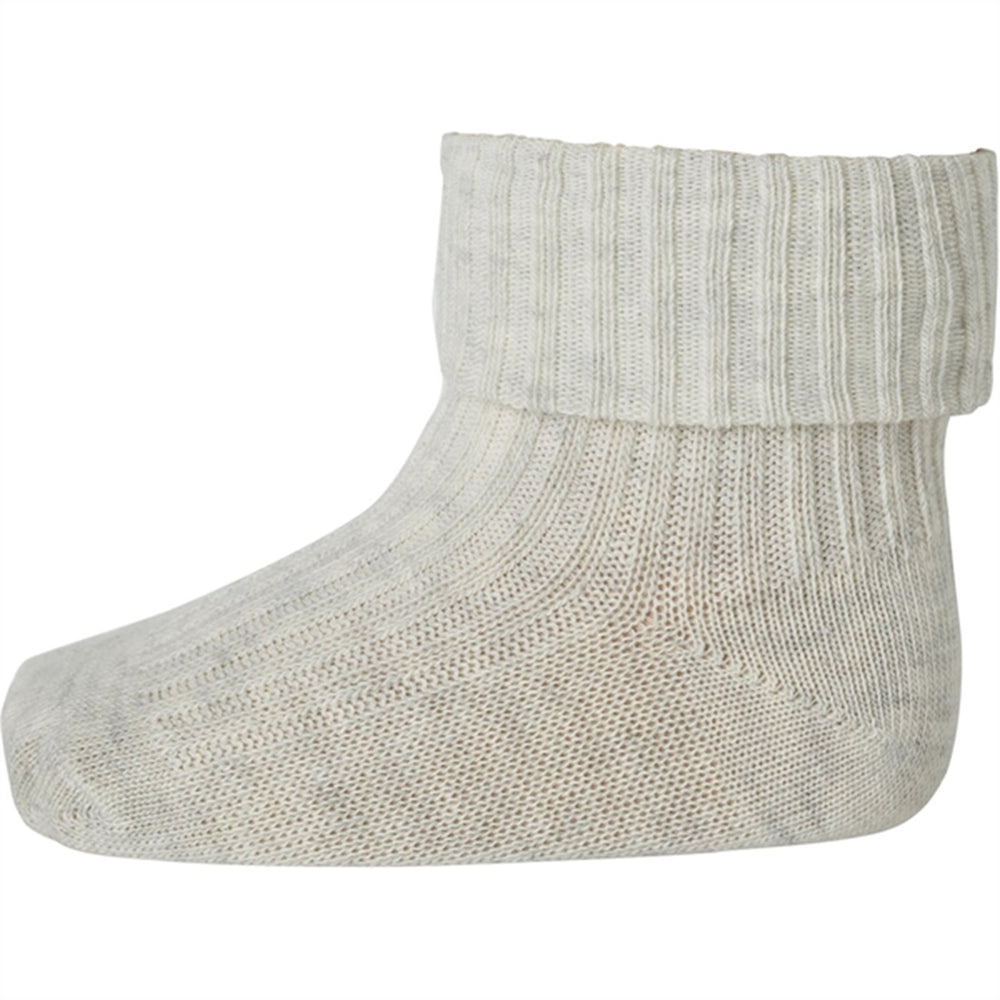 MP 533 Cotton Rib 499 Creme Melange - Mp Danmark → Luksusbaby.dk