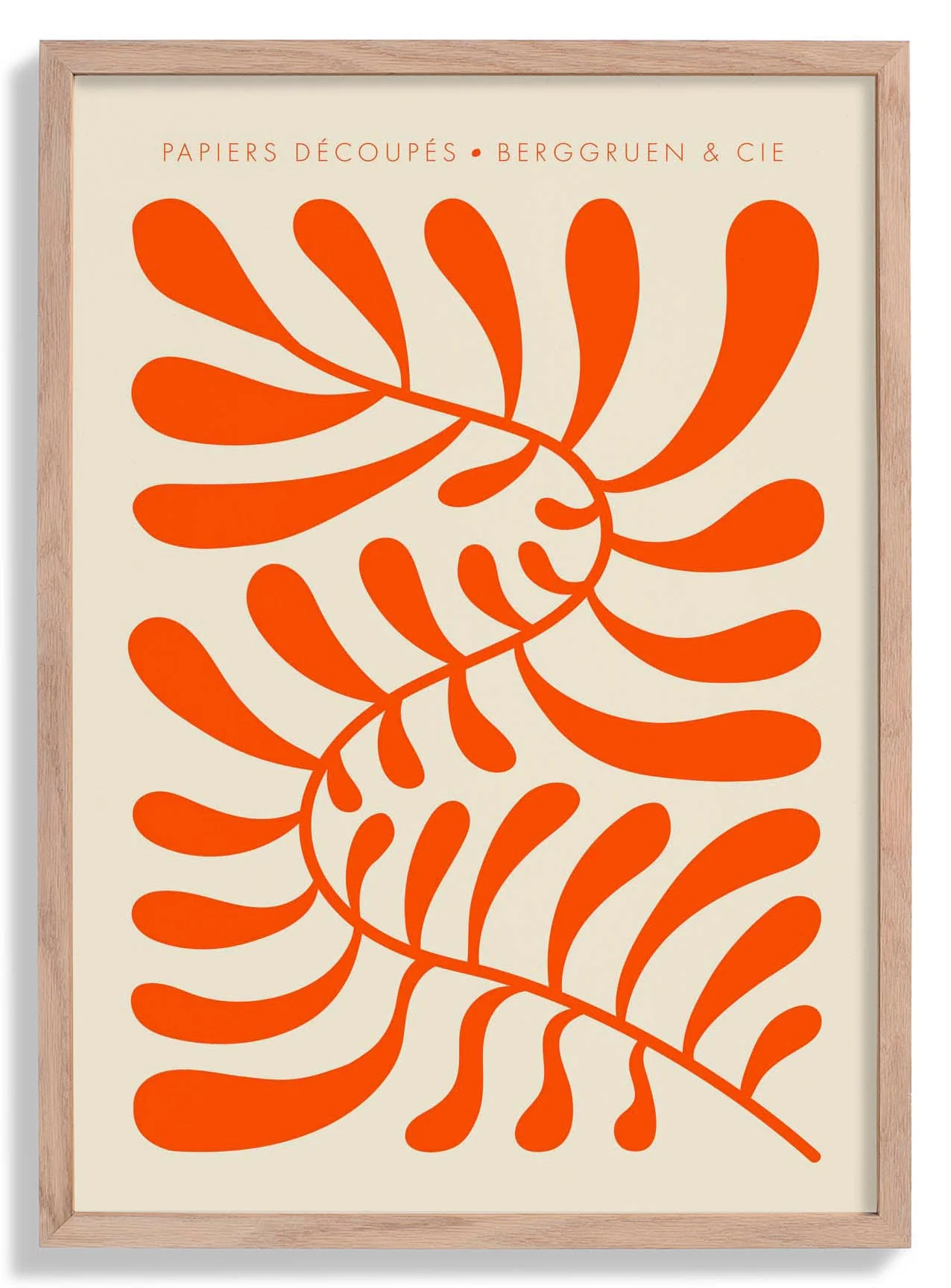 Orange Papiers Découpés Kunstausstellung
