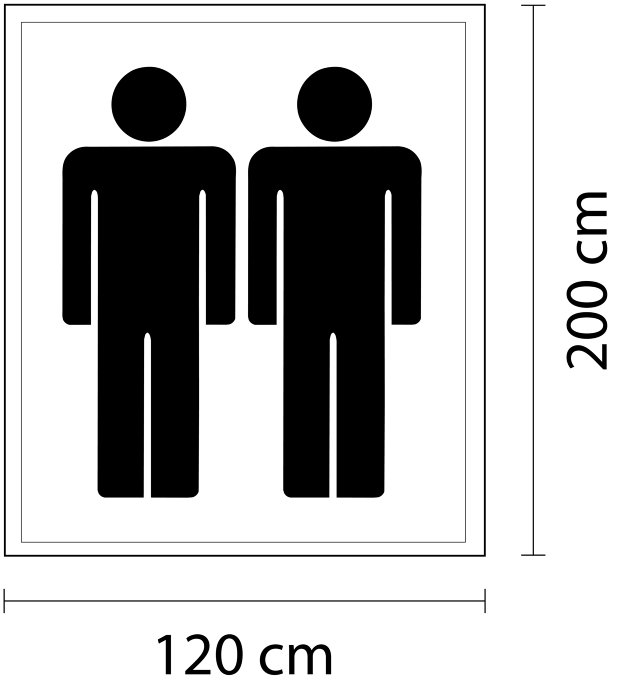 Telt til 2 personer Valencia 200 x 120 cm - Sunlife