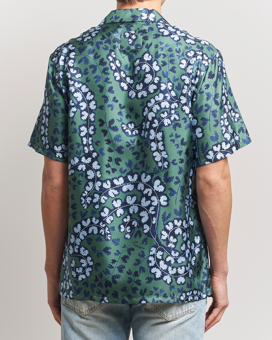 Lanvin Rateau Print Bowling Shirt Sage Green