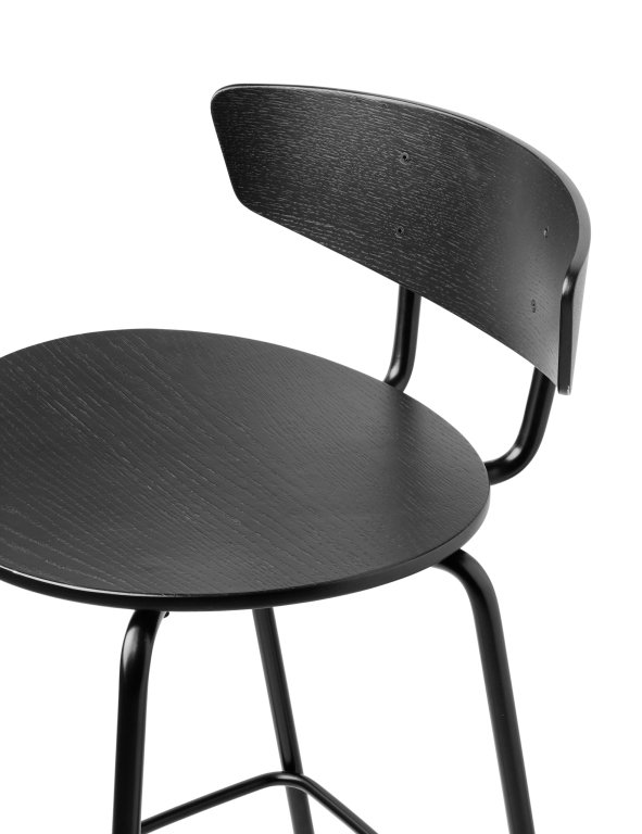 Ferm Living Herman barkruk 76cm zwart