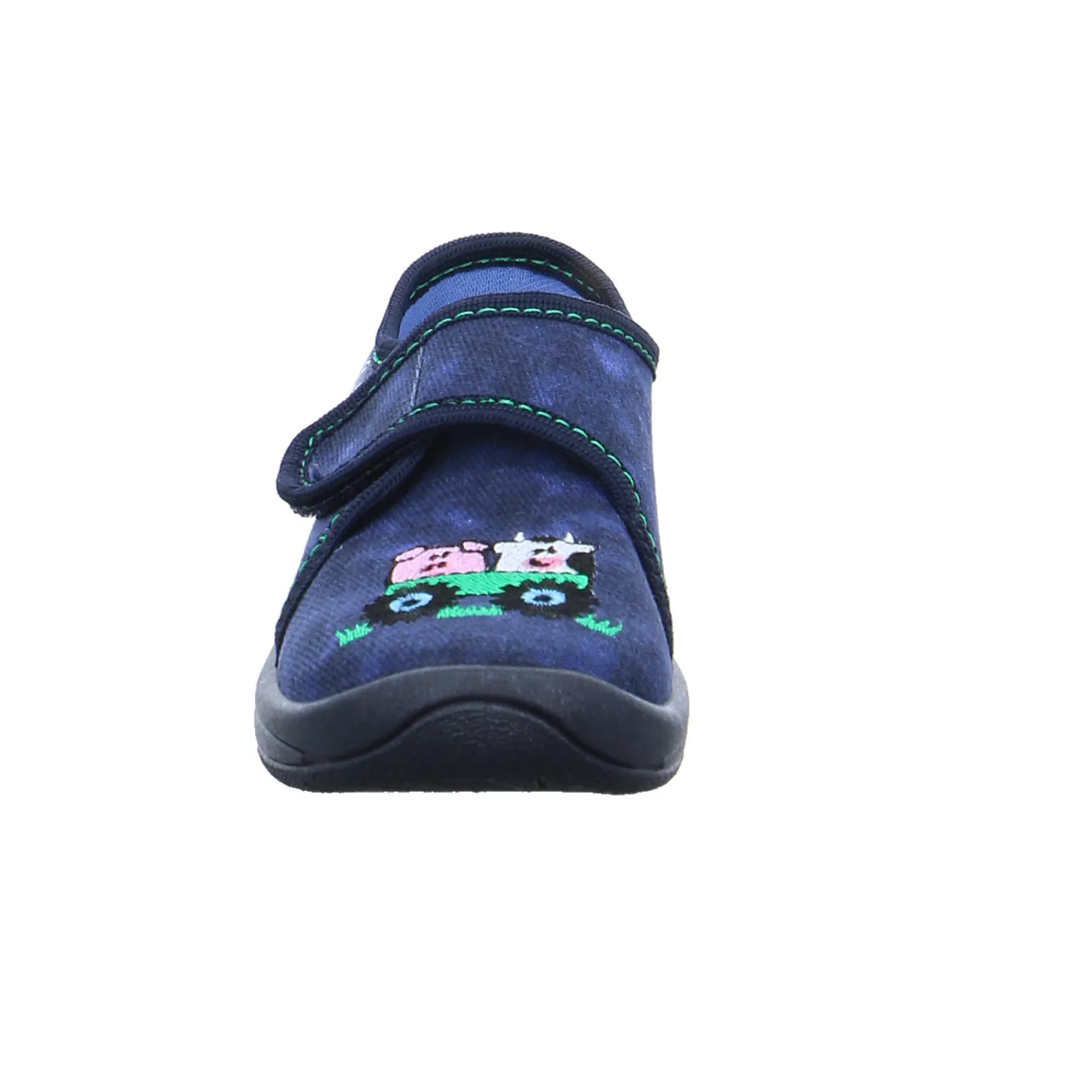 BECK Baby-Hausschuh Dunkelblau Textil  Baby Hausschuh