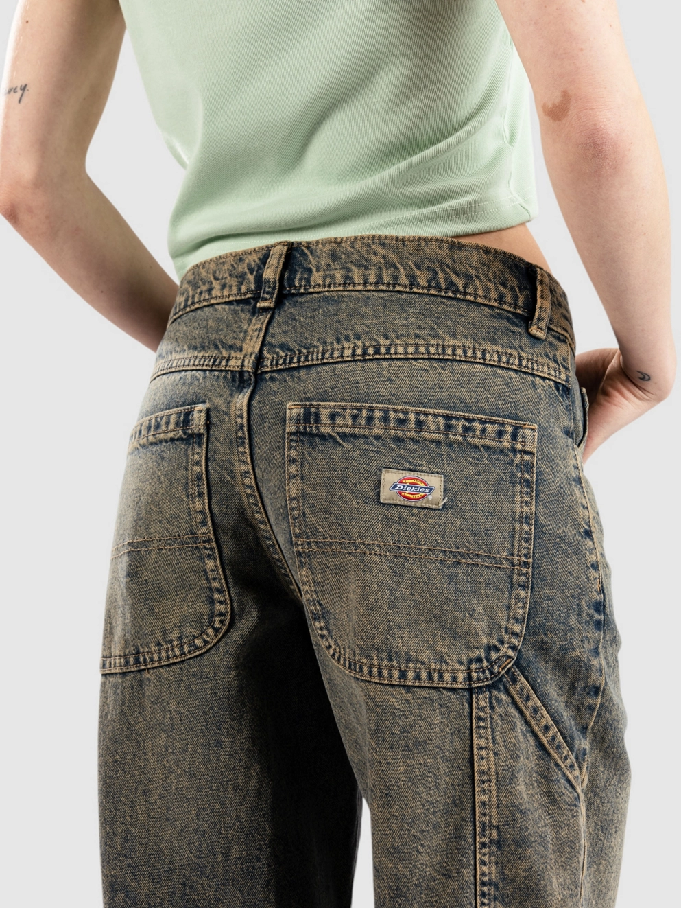 Dickies Herndon Jeans yellow fade indigo