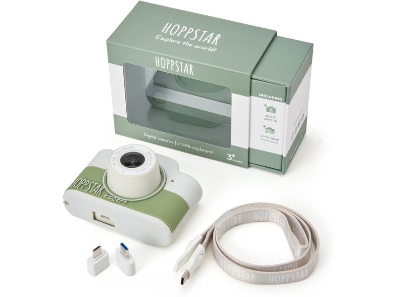 Hoppstar Kinderkamera Digitalkamera Hoppstar Expert Kids Gr Mit Selfie- Kamera und Videokamera