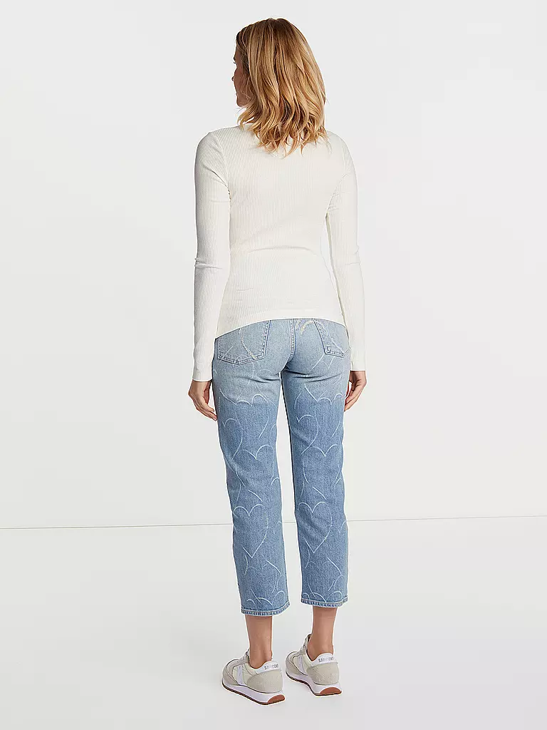 RICH & ROYAL Langarmshirt weiss