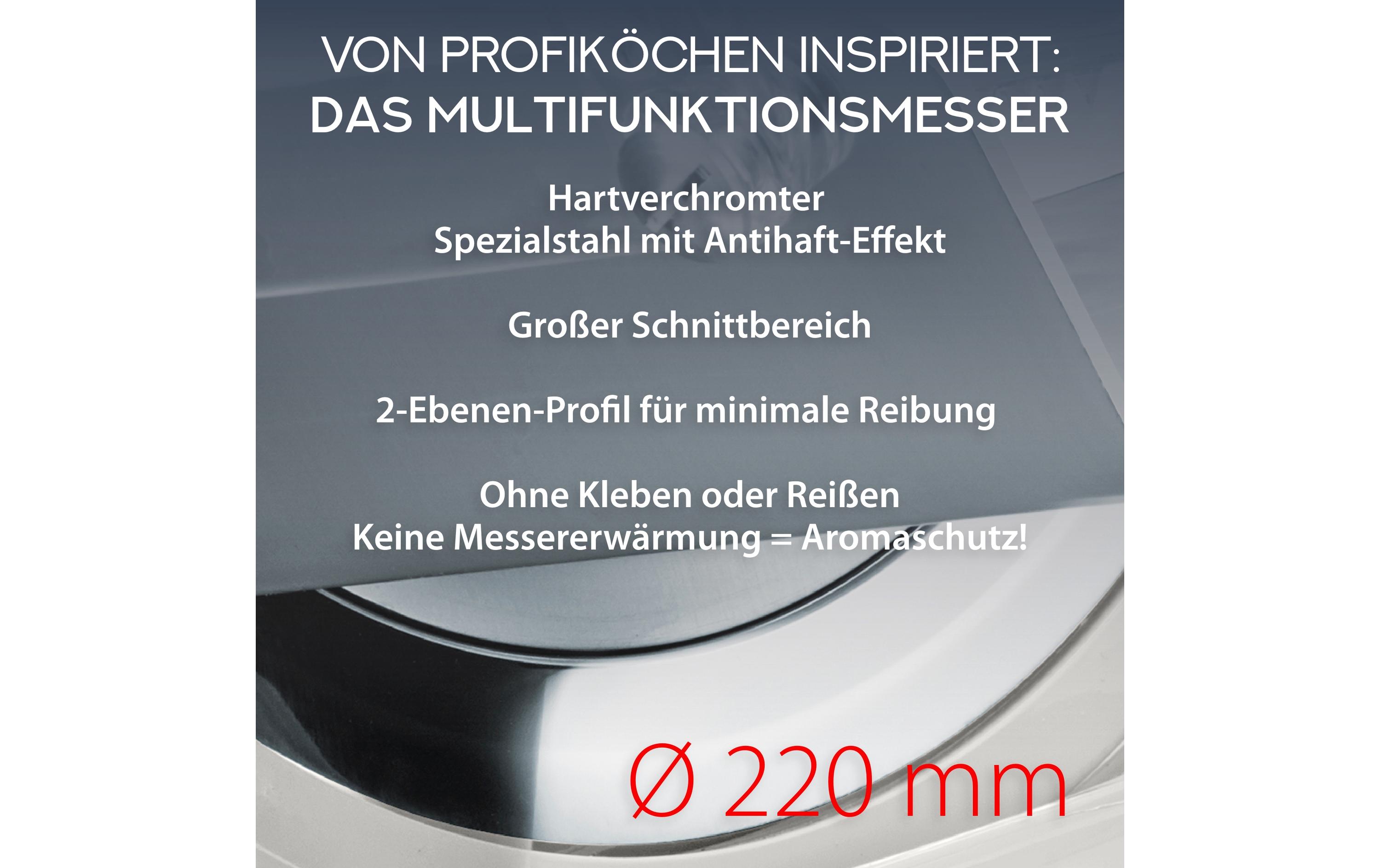 Schneidemaschine KA 1806 Grau/Weiss<br>Allesschneider aus Aluminium