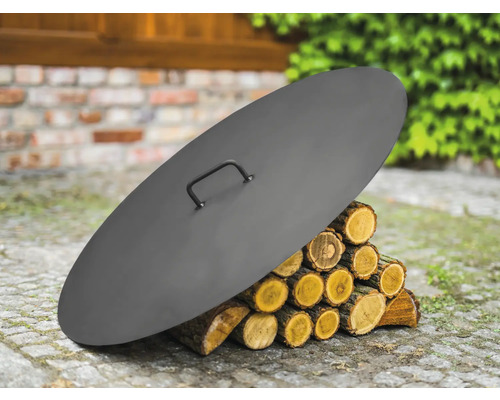 Deksel voor Cook King vuurschaal 60,5 cm, zwart