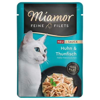 Miamor Katzenfutter Feine Filets Huhn & Thunfisch in Sauce 100g