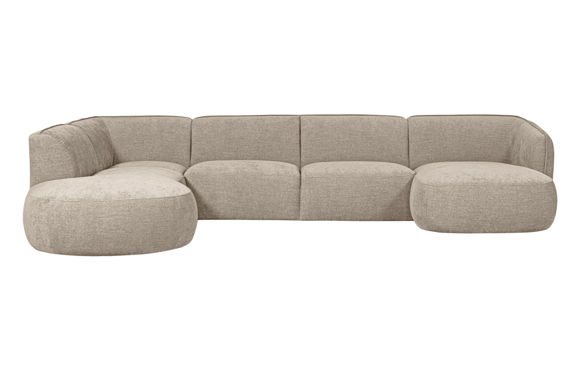 WOOOD Exclusive u-vorm bank Polly links Polly bank u-vorm links - Zand