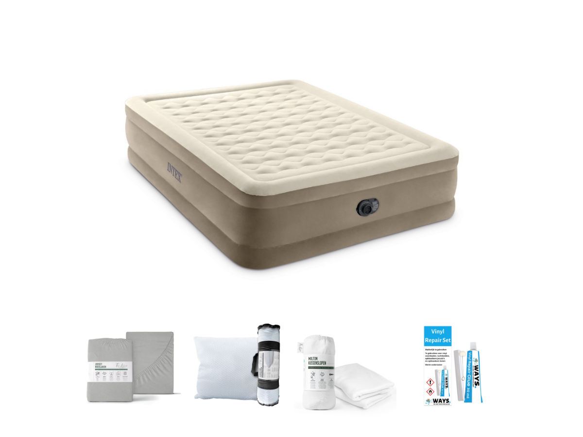 Intex Ultra Plush 203 x 152 cm Luchtbedset - 5-delig