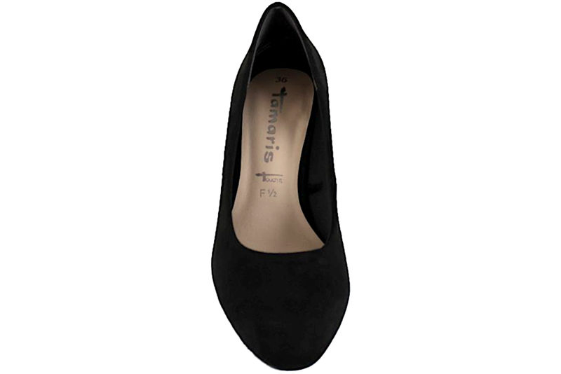 TAMARIS TOUCH IT PUMPS I SORT TEKSTIL