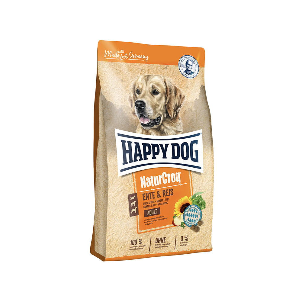 Happy Dog NaturCroq - Eend en Rijst
