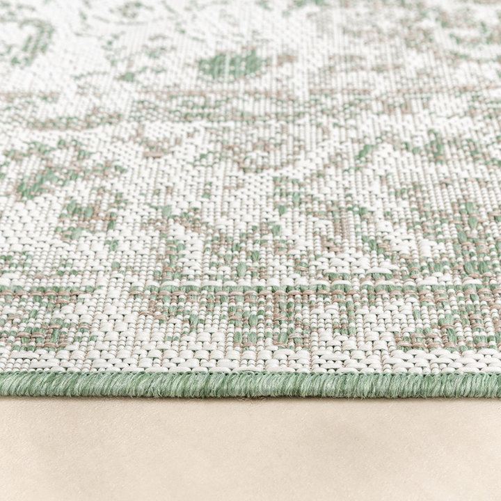 Vintage buitenkleed - Victoria Oriental Groen | Stijlvol