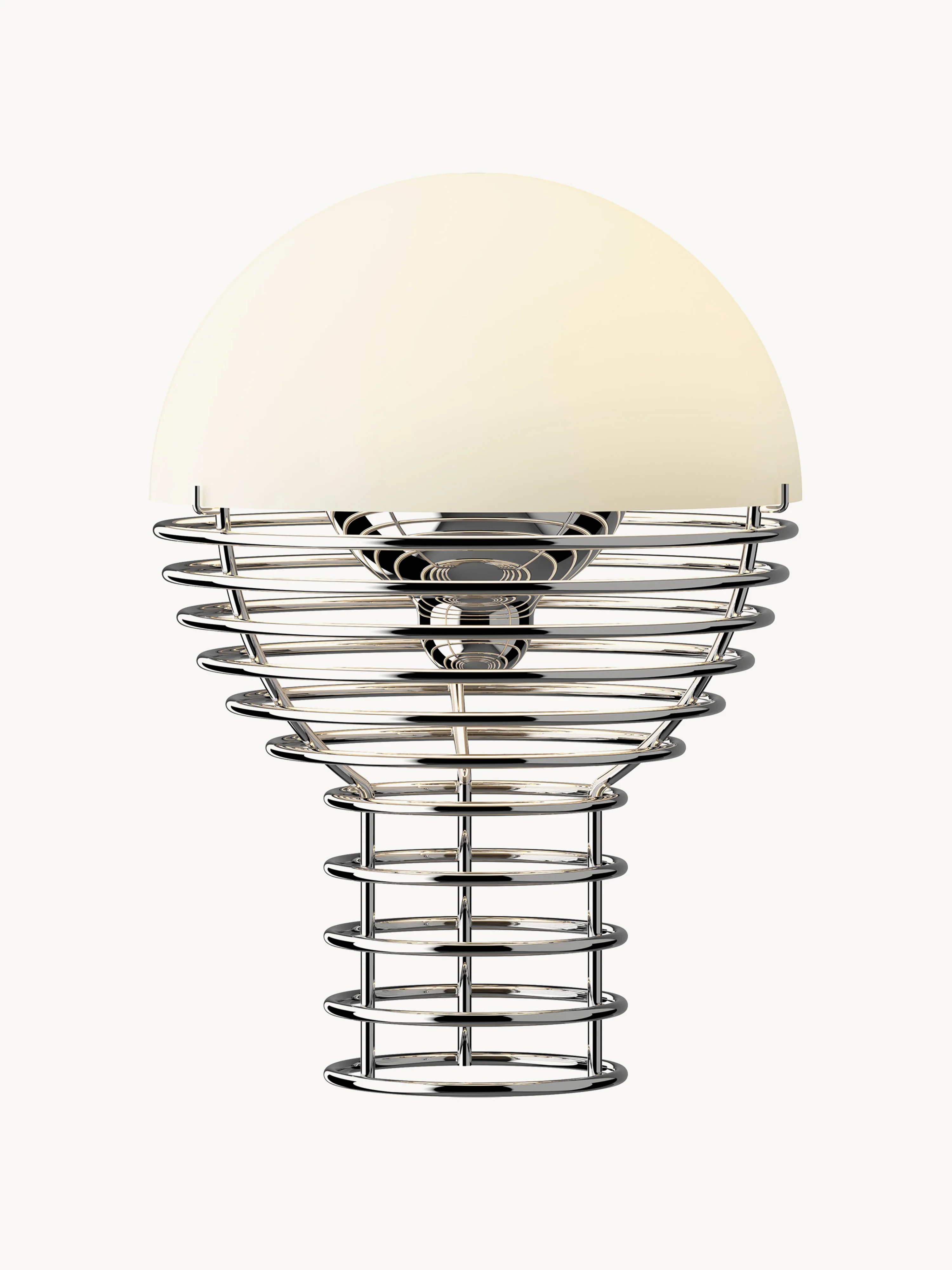Kleine dimbare LED-tafellamp Wire, Design Verner Panton