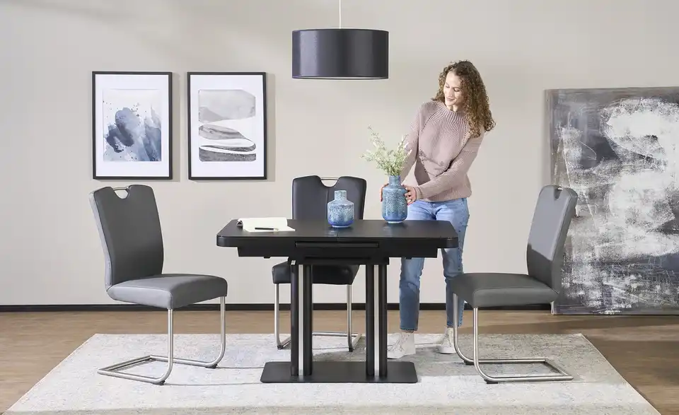 Esstisch Tizian Schwarz 120 cm