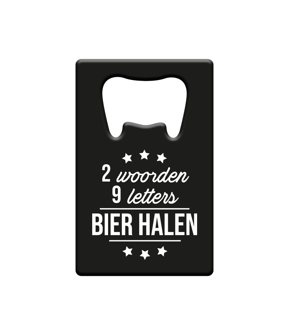 Zwarte Bieropener Bier Halen