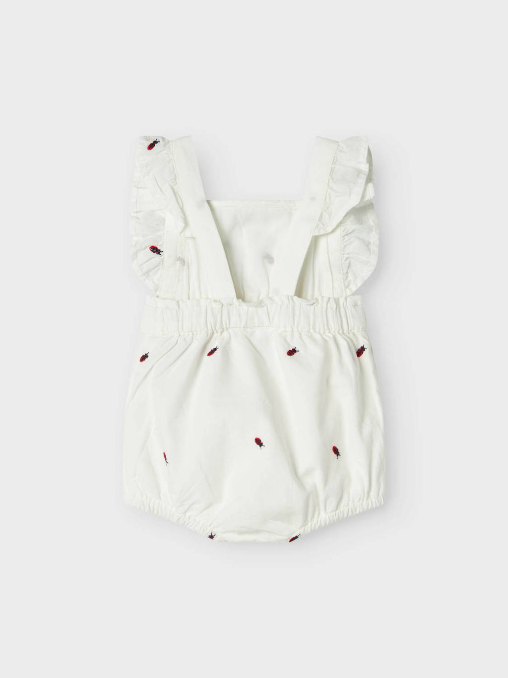 NAME IT baby boxpak NBFFERILLA met all over print en ruches ecru/rood