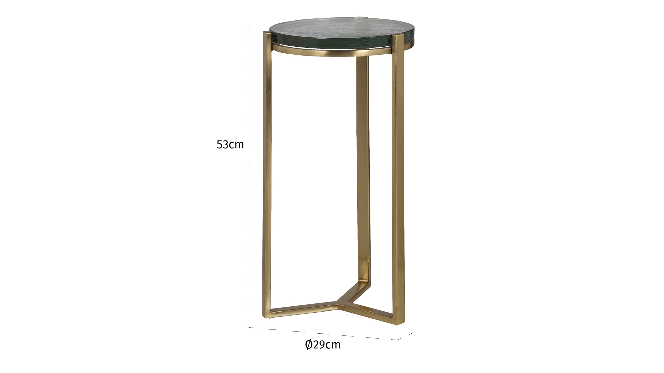 Bijzettafel 211164 Aubrey B29 x D29 x H53 cm