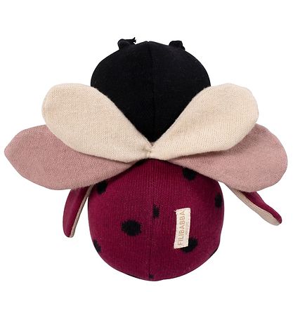 Filibabba Tumling - Lullu The Ladybug - 18x20 cm - Deeply Red