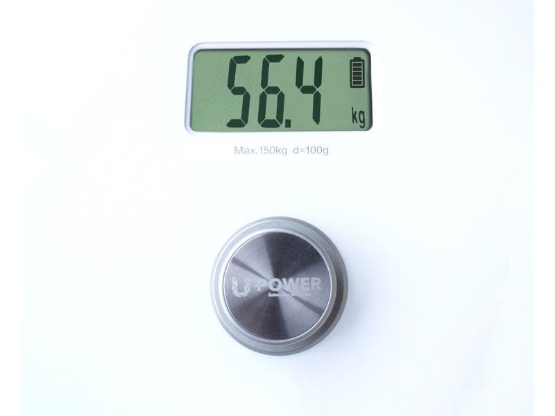 Trisa Personenwaage Dynamo Scale Weiss Körperwaage mit Dynamo