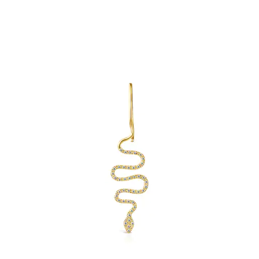 1/2 Pingente de Cobra TOUS Good Vibes em Ouro e Diamantes