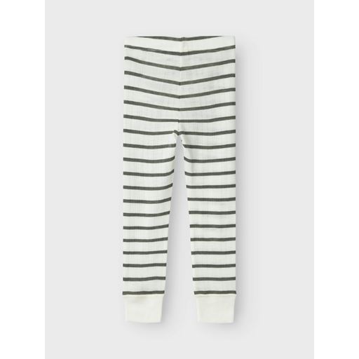 Name It Wang Wool Needle Longjohn Leggings, Snow White Mulled Basil, 86 cm