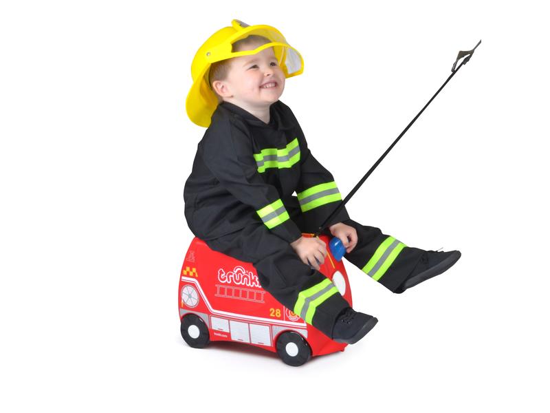 Trunki Reisetrolley Frank Fire Truck Rot Reisekoffer für Kinder