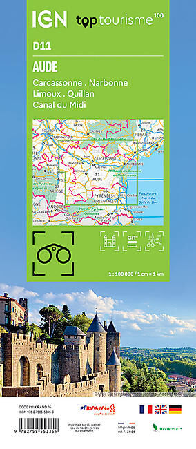 IGN - AUDE D11 TOP TOURISME 100 IGN