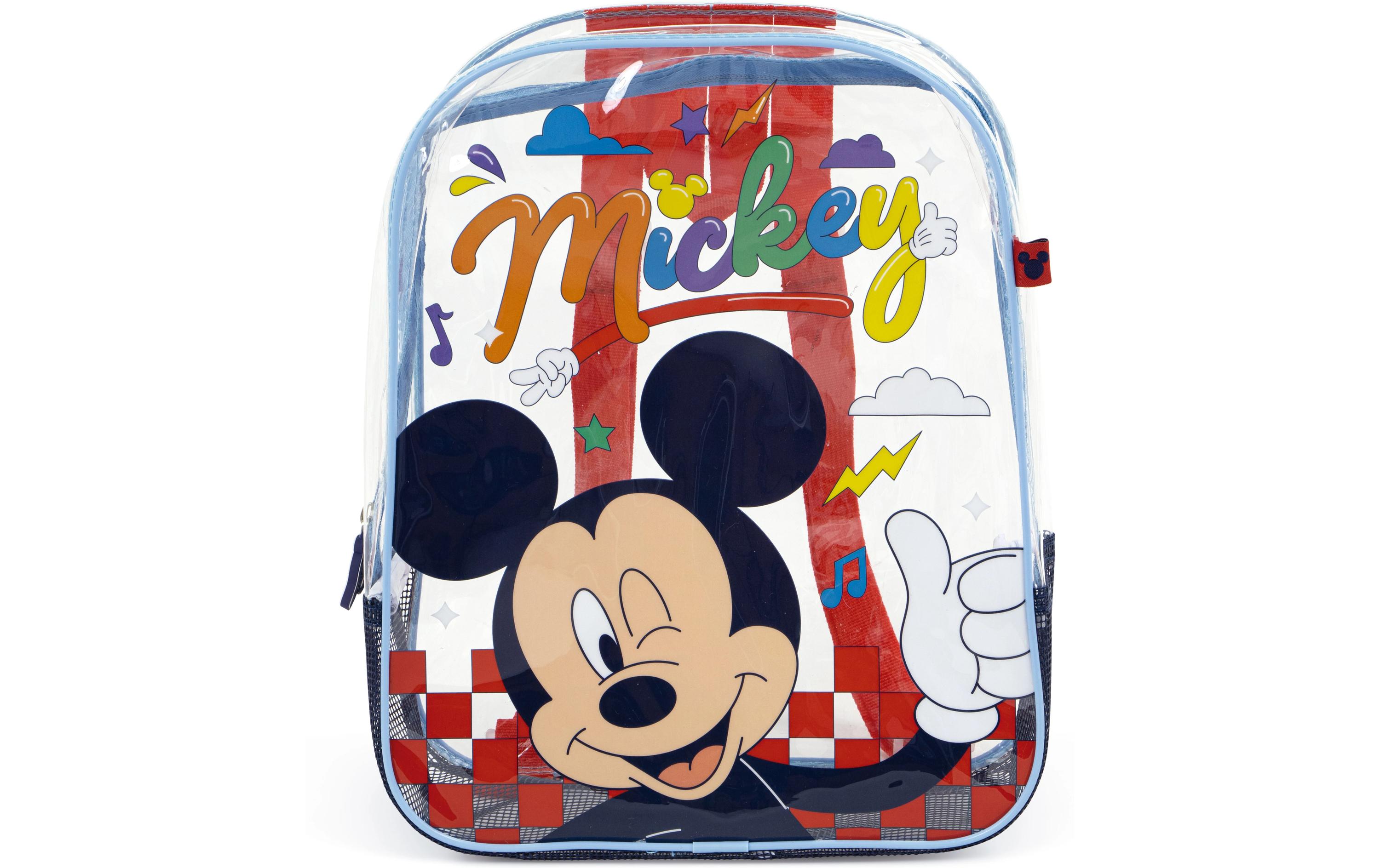 Rucksack Disney: Mickey 31 x 25 x 23 cmTransparenter Strandrucksack