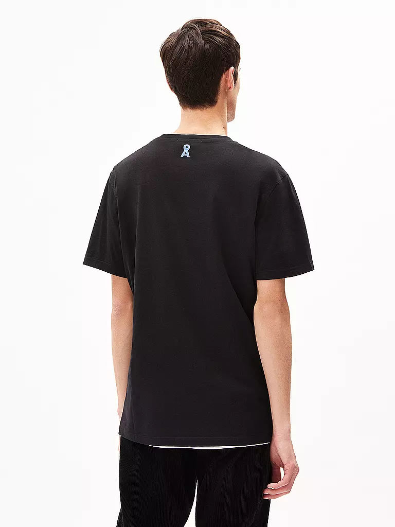 ARMEDANGELS T-Shirt JAAMES PIXXEL LOGAA schwarz