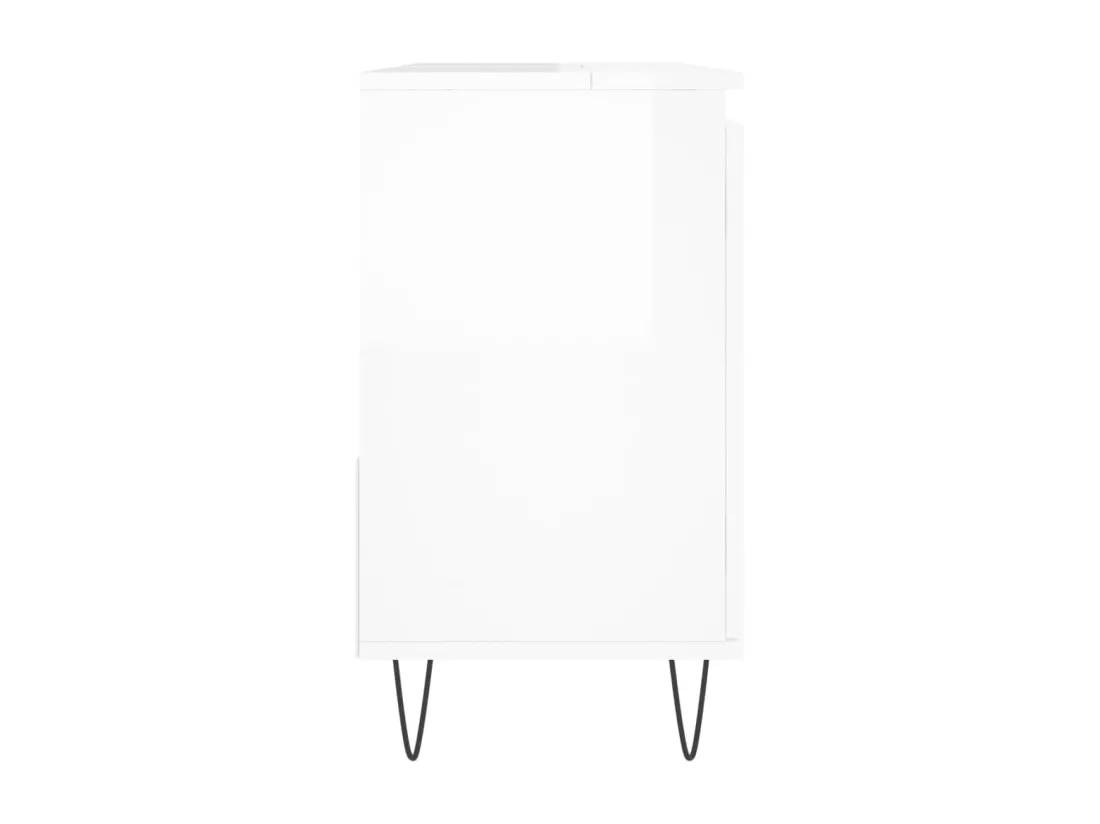 Armoire de salle de bain blanc brillant 65x33x60 cm
