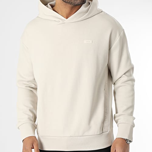 Sweat Capuche Logo Tape Comfort 1100 Beige