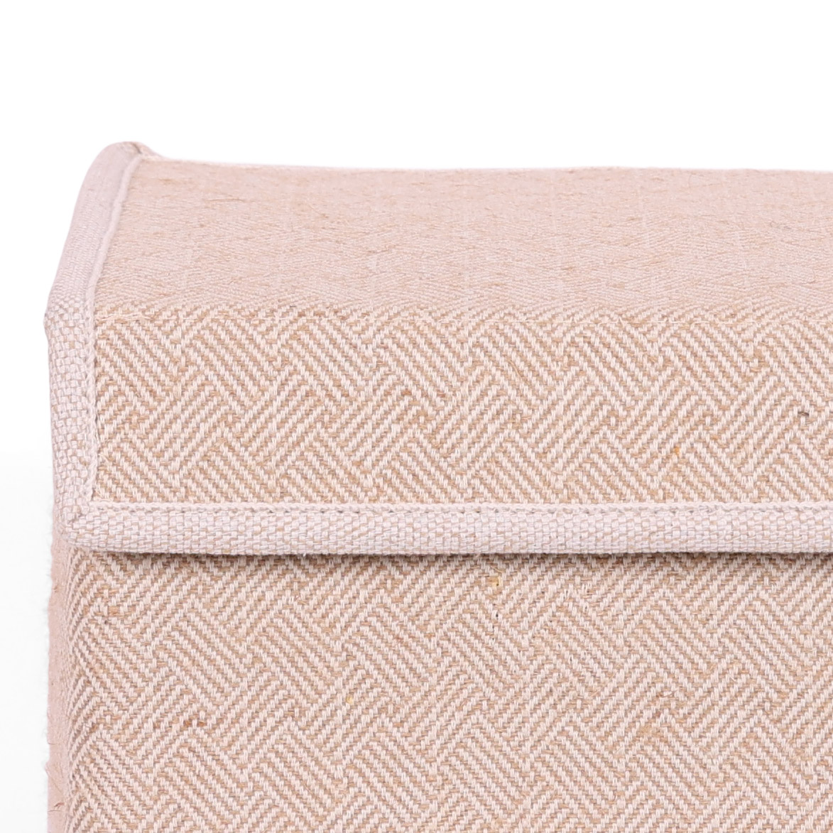 Opbergdoos Auri beige square 25x14x15cm