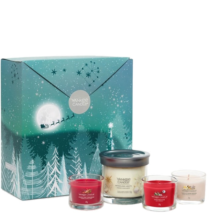 Coffret bougie et bougies votives - Twinkling Lights - 122 g   3 x 37 g